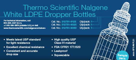 Plastic Etiketter til Nunc dropper Bottles